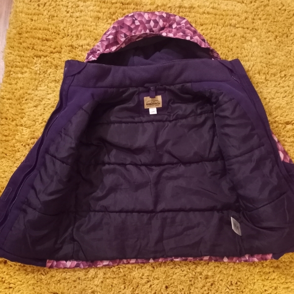SEARS Roebuck & Co PUFFER Jacket Girls size Small (7-8) - Picture 2 of 4